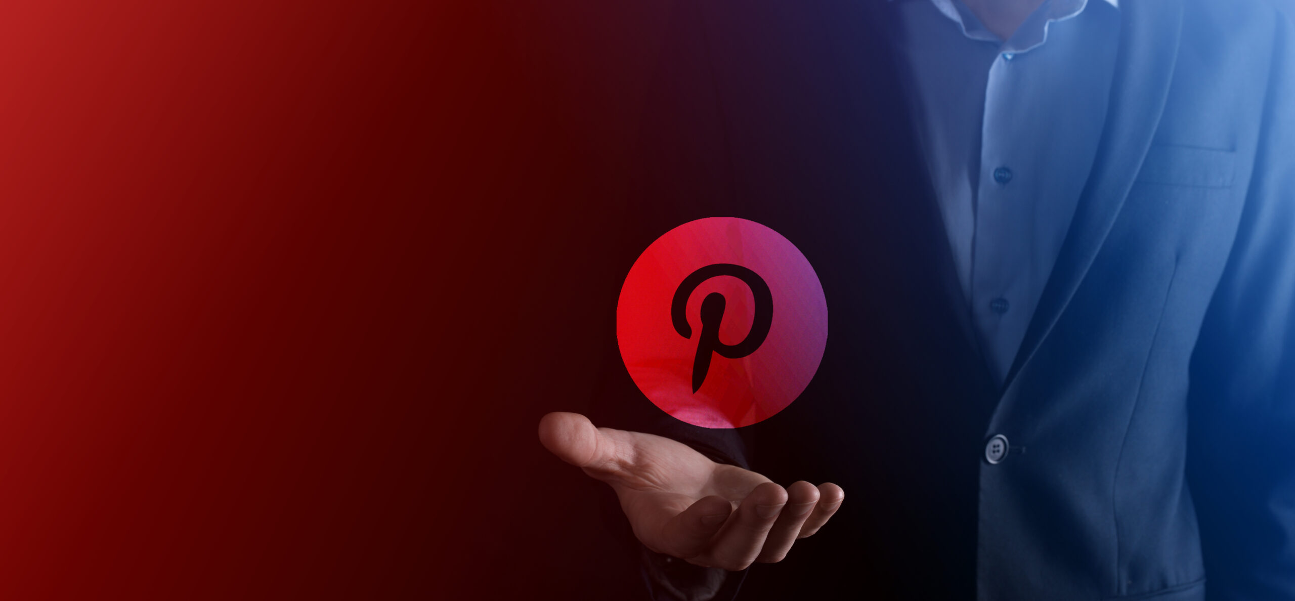 onok ukraine july 14 2021 businessman holds clicks pinterest icon his hands social network global network data customer connection international network scaled - Techkeymonk